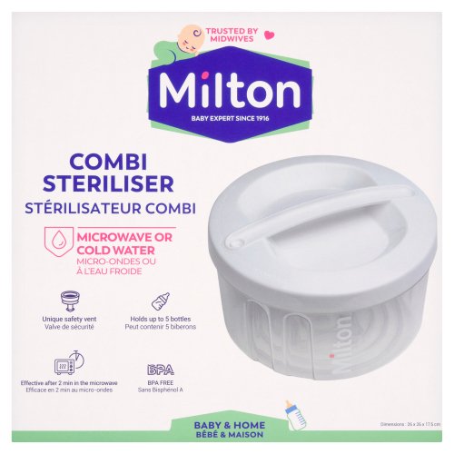 MILTON COMBI MICROWAVE & COLD WATER STERILISER WHITE