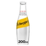 SCHWEPPES SLIMLINE TONIC GLASS 200ML