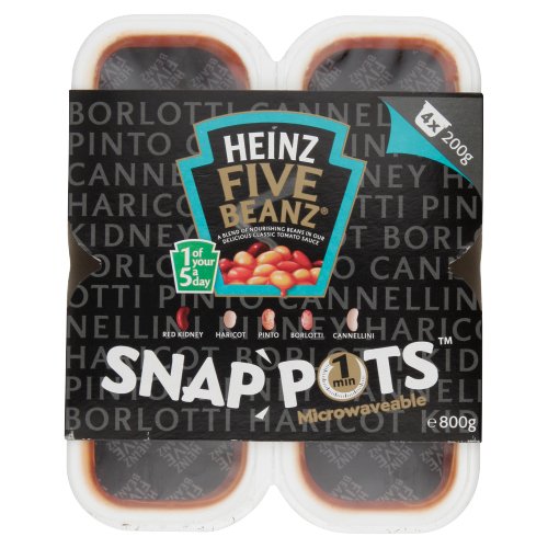 HEINZ FIVE BEANZ SNAP 4PK 200G