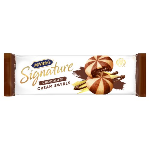 MCVITIE'S SIGNATURE CHOCOLATE CREAM SWIRLS BISCUITS 142G