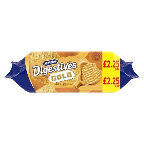 MCVITIE'S GOLD CHOCOLATE DIGESTIVE BISCUITS PMP £2.25 232G