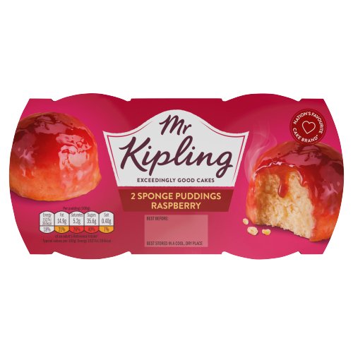 MR KIPLING RASBERRY SPONGE PUDDING DESSERTS 95G/NFEU/