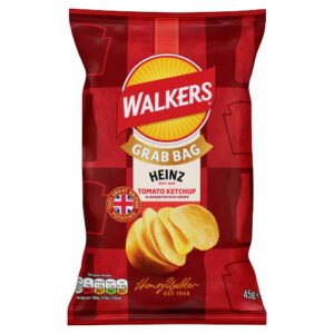 WALKERS HEINZ TOMATO KETCHUP 45G
