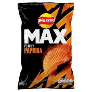 WALKERS MAX PUNCHY PAPRIKA SHARING CRISPS NHFSS 140G