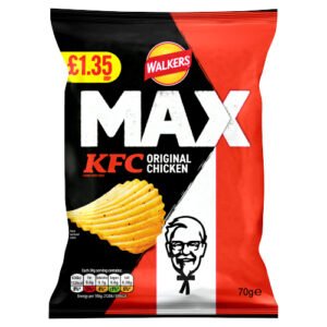 WALKERS MAX KFC ORIGINAL CHICKEN CRISPS PMP £1.35 70G