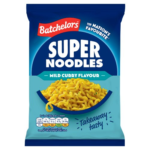 BATCHELORS SUPER NOODLES MILD CURRY FLAVOUR 24X 90G
