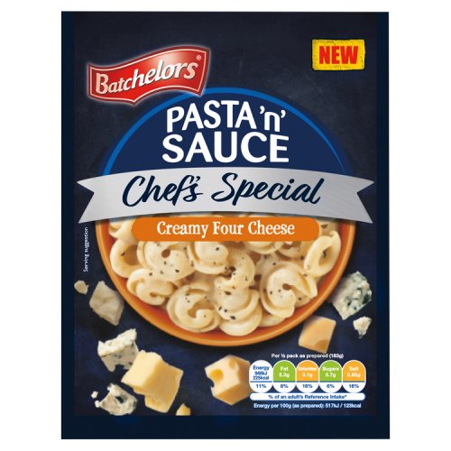 BATCHELORS PASTA 'N' SAUCE CHEFS SPECIAL CREAM FOUR CHEESE PASTA SACHET 99G