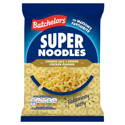 BATCHELORS SUPER CHINESE SALT & PEPPER CHICKEN INSTANT NOODLES 8X 90G