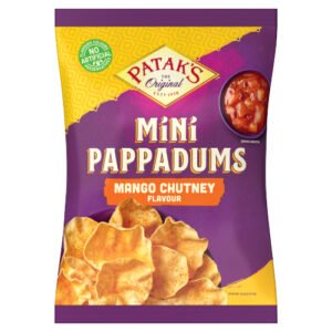 PATAK'S INDIAN MANGO CHUTNEY MINI POPPADOMS 65G