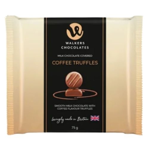 WALKERS MILK CHOCOLATE COFFEE TRUFFLES FLOW WRAP 75G
