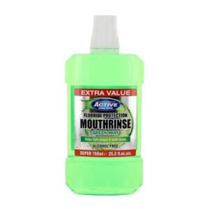 ACTIVE ORAL CARE MOUTHRINSE GREEN MINT 750ML