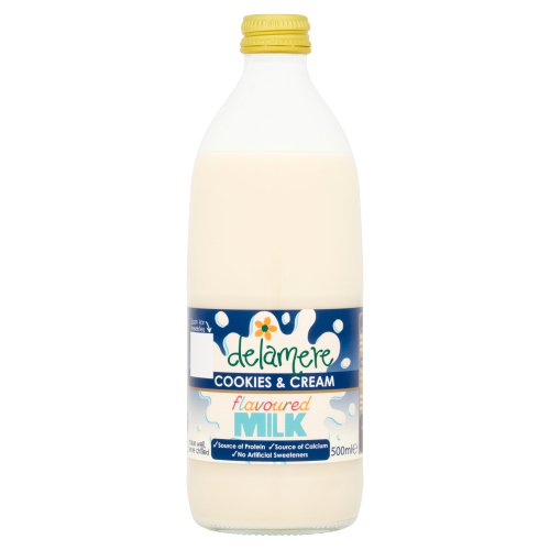 DELAMERE COOKIES & CREAM FLAV MILK 500ML