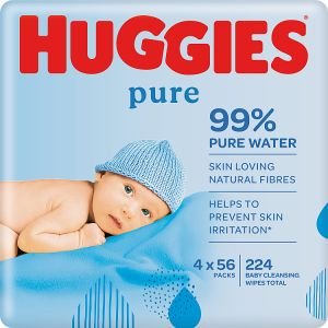 HUGGIES BABY WIPES PURE 4X 56S