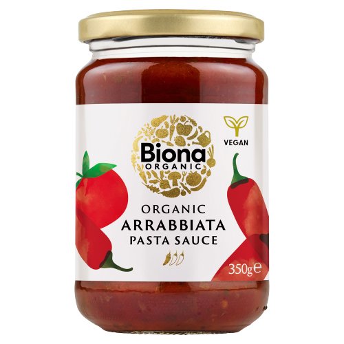 BIONA ORGANIC ARRABBIATA HOT & SPICY PASTA SAUCE 350G
