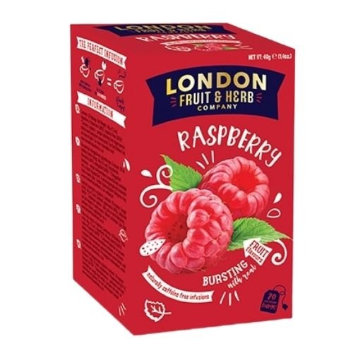 LONDON FRUIT & HERB RASPBERRY RANDEVOUS 20S TEABAGS 40G