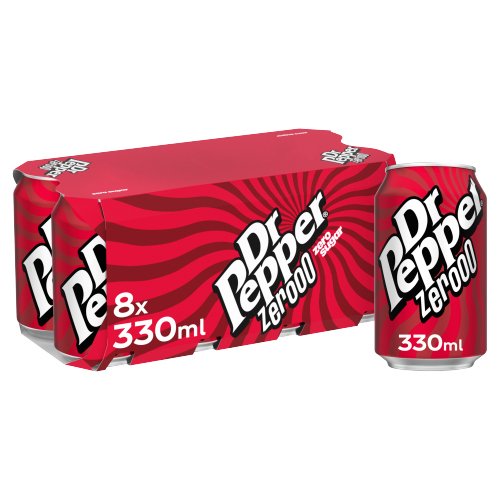 DR PEPPER ZERO 8PK 330ML