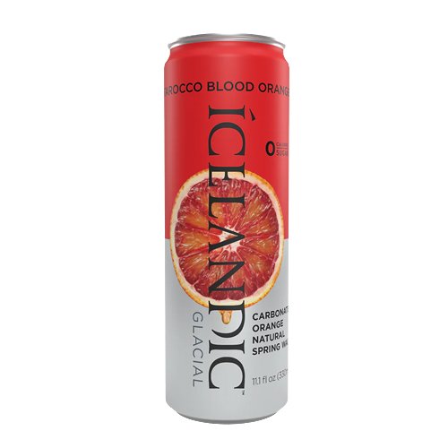 ICELANDIC GLACIAL WATER CAN BLOOD ORANGE 330ML