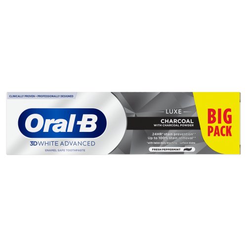 ORAL-B 3D WHITE TOOTHPASTE LUX CHARCOAL 100ML