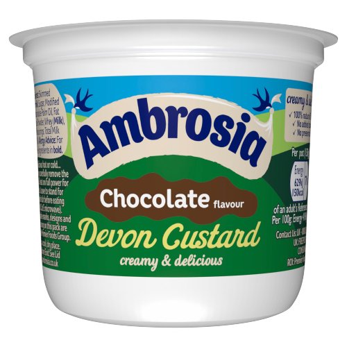 AMBROSIA CHOCOLATE FLAVOUR DEVON CUSTARD POT 150G