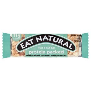 EAT NATURAL FRUIT & NUT BAR PROTEIN PACKED WITH SALTED CARAMEL AND PEANUTS 45G