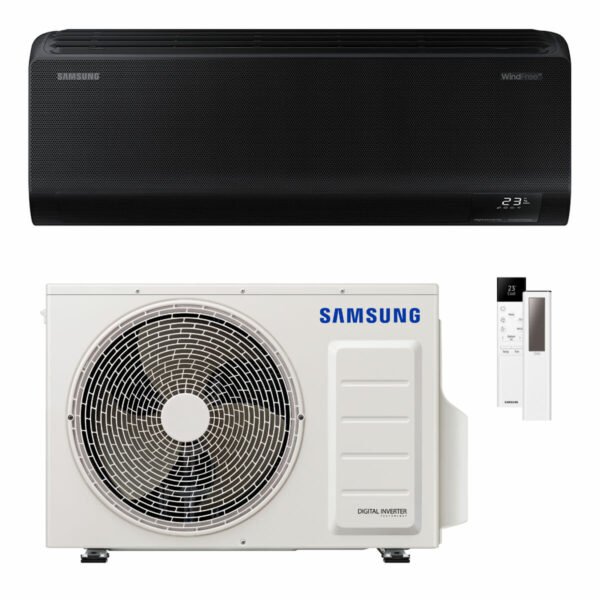 Samsung WindFree Black Air Conditioner 9000 BTU R32 Inverter WiFi A+++/A++