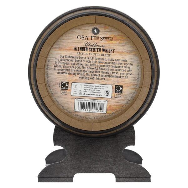 OSA Fine Spirits CLUBHOUSE Blended Scotch Whisky 40% Vol. 0,7l in a whisky cask