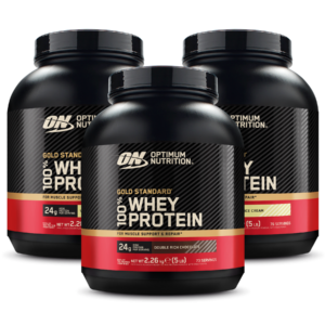 3x Gold Standard 100% Whey Protein Powder (2270g)